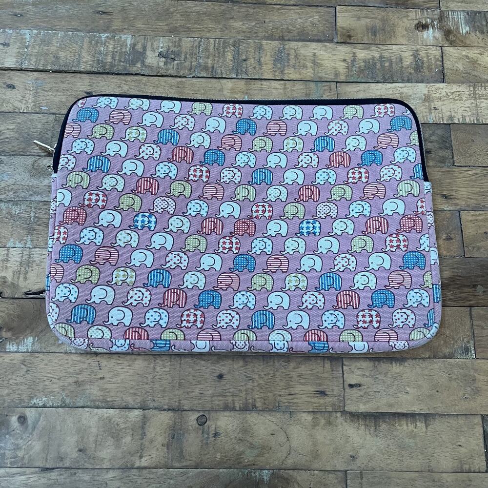 CoolBell Elephant Laptop Bag with Zipper Pocket and Zipper Closure for Sleeve - Picture 6 of 8